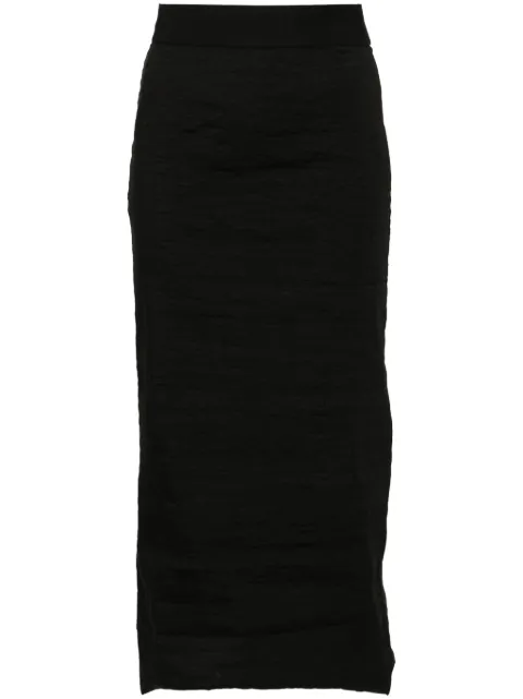 Uma Wang Celeno midi skirt Black UW2021