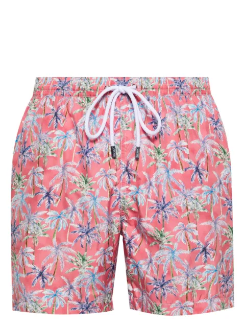 Barba palm tree-print swim shorts Pink ENEA41310