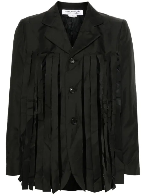 Comme Des Garçons Comme Des Garçons fringe-detail blazer Black RMJ003