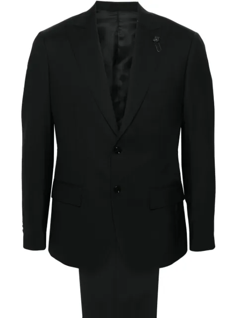 Lardini single-breasted wool suit Black EQ7715EEQSK62402