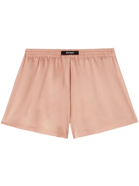 Palm Angels logo-appliqué boxer shorts Pink PWUC009F24FAB0023434