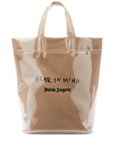 Palm Angels Bear In Mind tote bag Brown PMNA079F24FAB0016010