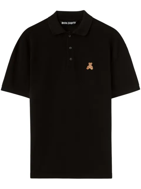 Palm Angels Bear In Mind polo shirt Black PMGB012F24FAB0021060