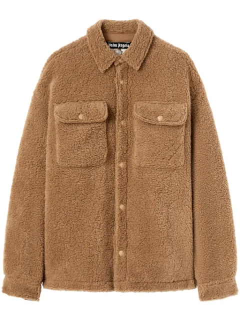 Palm Angels Bear in Mind shirt jacket Brown PMES035F24FAB0016262