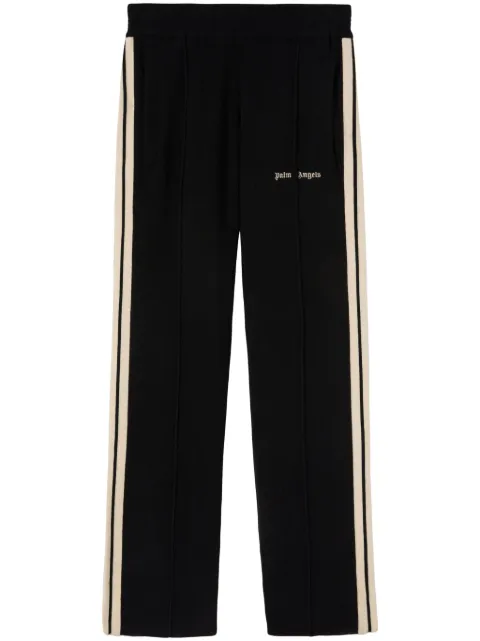 Palm Angels logo-embroidered track pants Black PMHG004F24KNI0011003