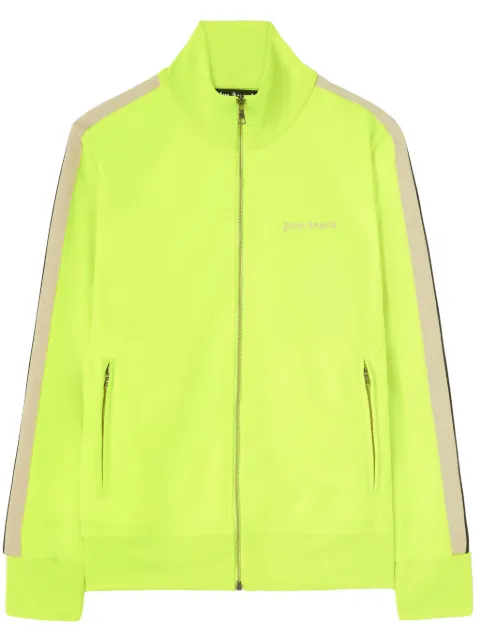 Palm Angels logo-print high-neck jacket Yellow PMBD058F24FAB0016503