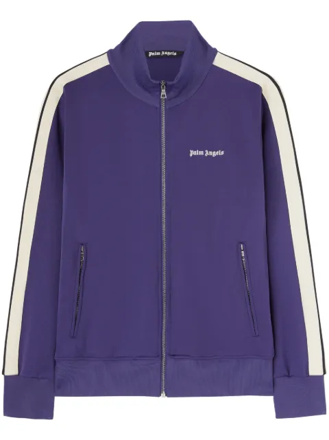 Palm Angels logo-print track jacket Blue PMBD058C99FAB0014603