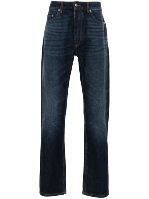 Palm Angels mid-rise straight-leg jeans Blue PMYA039F24DEN002