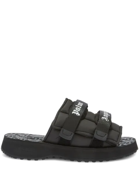 Palm Angels x Suicoke Moto-P touch-strap slides Black PMIH014F24FAB0011000