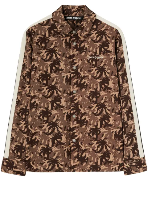 Palm Angels Palms camouflage-pattern shirt Brown PMGA104F24FAB0016003