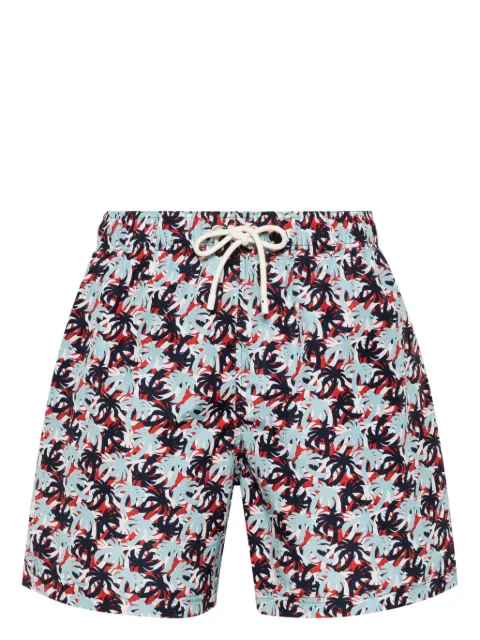 Palm Angels Palms Camo-print swim shorts Blue PMFD012F24FAB002