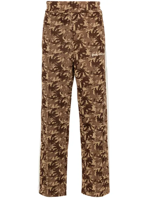 Palm Angels Camo logo-embroidered track pants Brown PMCJ019F24FAB0016003