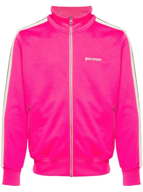 Palm Angels logo-embroidered track jacket Pink PMBD058F24FAB0016803