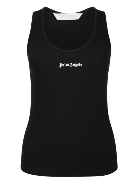 Palm Angels Classic logo tank top Black PWAC020C99FAB0011003