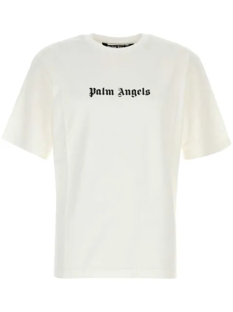 Palm Angels logo-print T-shirt White PMAA089C99JER0030110