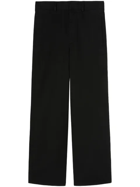 Palm Angels monogram straight-leg trousers Black PMCA166F24FAB0011001
