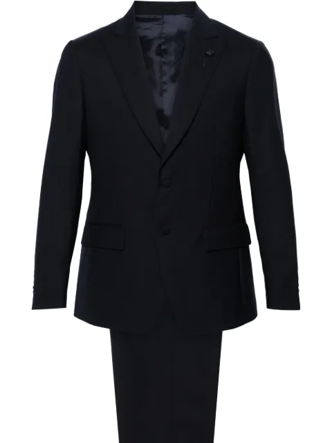 Lardini single-breasted wool suit Blue EQ7760EIEQSK62402
