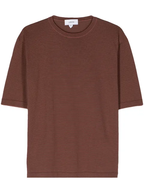 Lardini striped knitted T-shirt Orange EQLMMC71EQ62061