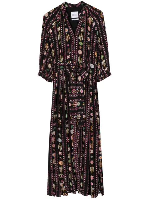 Hayley Menzies embroidered shirt dress Black SS2401002WVDRBMT
