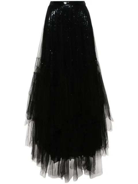 Ralph Lauren Collection sequinned tulle maxi skirt Black 290940915001