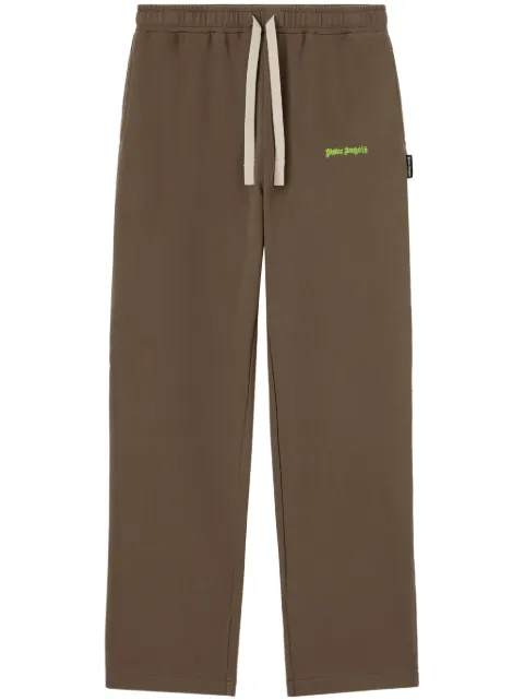 Palm Angels logo-embroidered track pants Brown PMCH022F24FLE0020654
