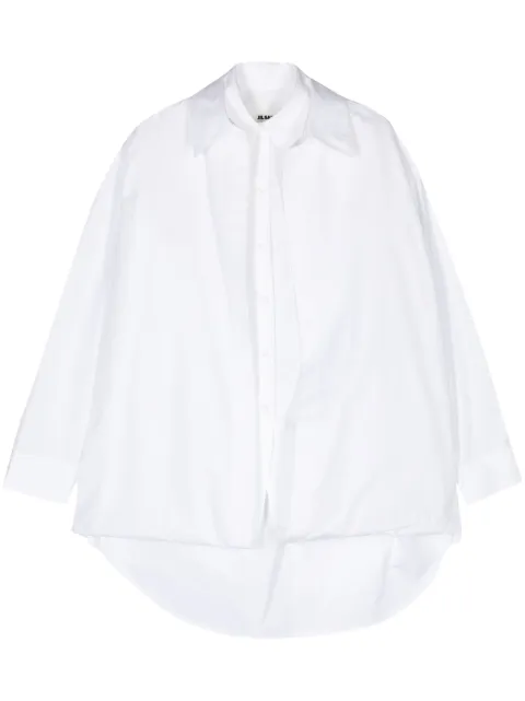 Jil Sander layered cotton shirt White J03DL0131J45002