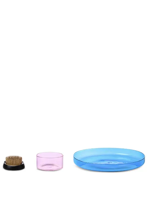 Ichendorf Milano Kenzan glass tray set Pink 9313192