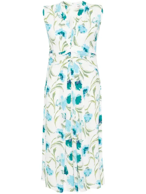 DVF Diane von Furstenberg floral-print twill dress White DVFDS1S031