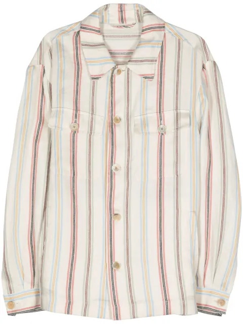 ETRO striped herringbone shirt Neutrals MRBA000599TR334