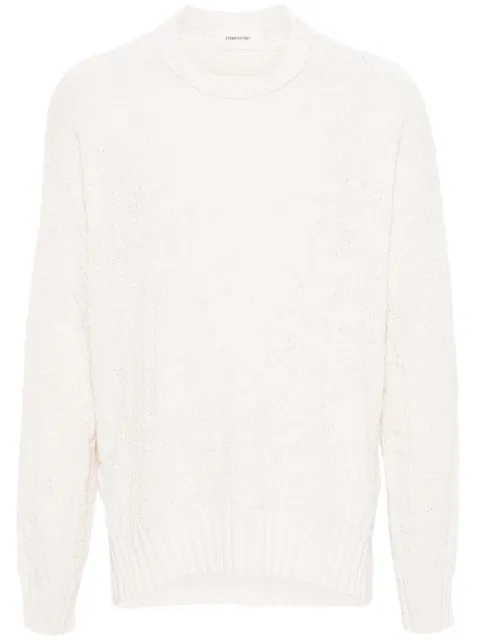 atomo factory patterned-jacquard jumper Neutrals PE24AFU17