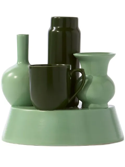 POLSPOTTEN Hong Kong porcelain vase (26cm x 25cm) Green 230205412
