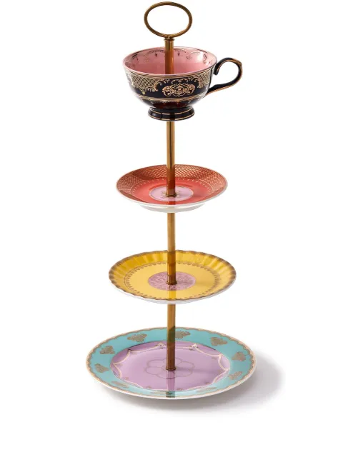 POLSPOTTEN Grandpa tea serving stand (44cm x 19cm) Red 230400623