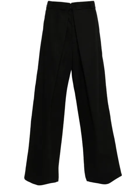 Givenchy pleated wide-leg trousers Black BM51DW15FH