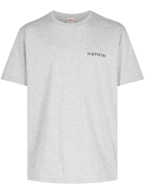 Supreme logo-print cotton T-shirt Grey SU258