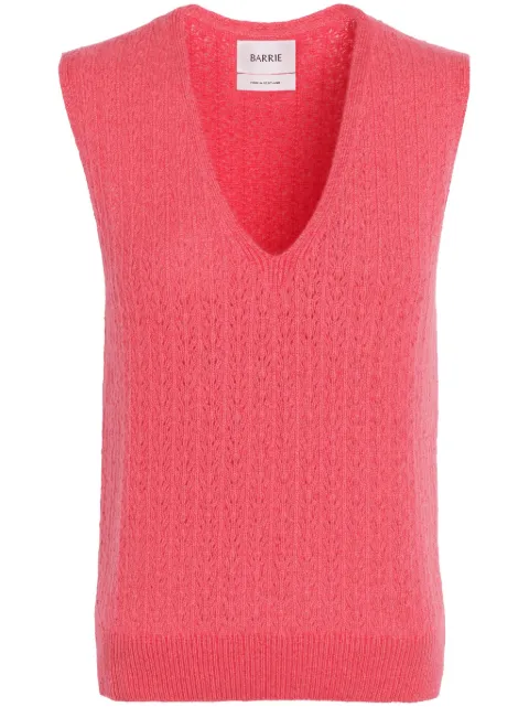 Barrie V-neck cashmere top Pink C244707