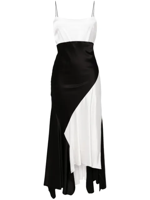 alice + olivia Rosa handkerchief midi dress Black CC402A08500