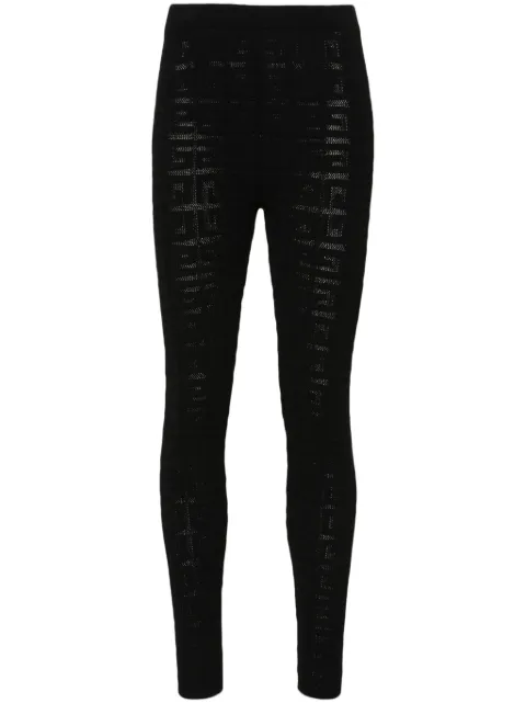 Givenchy 4G-motif knitted trousers Black BW510L4ZD6