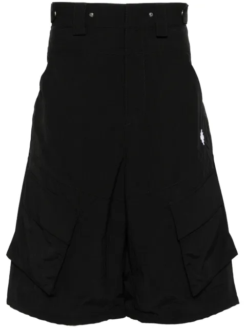 COUNTY OF MILAN Cross bermuda shorts Black CMCS001S24FAB0011001