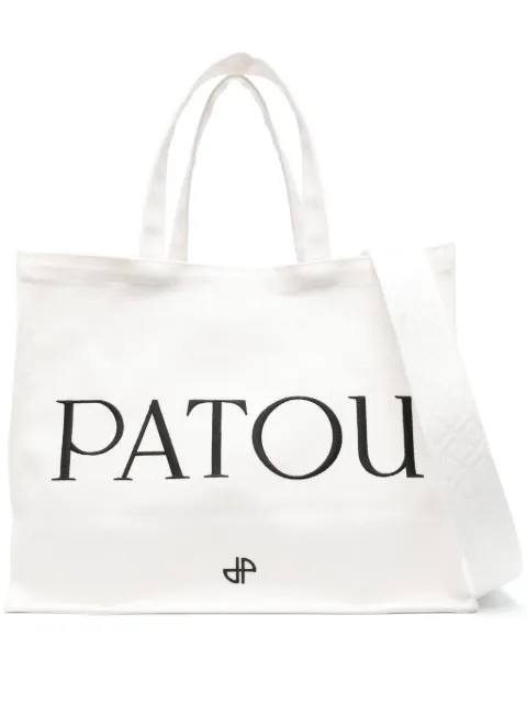 Patou large Patou canvas tote bag Neutrals AC0450076001W