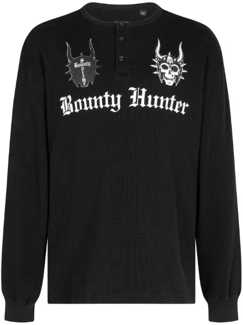 Supreme x Bounty Hunter Thermal Henley long-sleeve T-shirt Black SU245