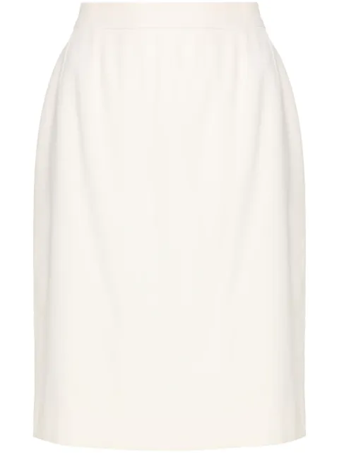 CHANEL Pre-Owned 1990s CC buttons pencil skirt Neutrals CHA600RS