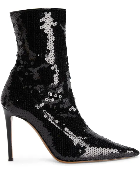 Alexandre Vauthier sequin-embellished boots Black AVI3708001