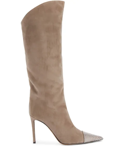 Alexandre Vauthier Bonny 110mm boots Brown AVI2812002