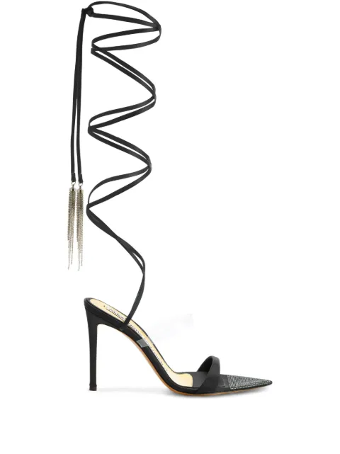Alexandre Vauthier 111mm lace-up sandals Black AVE3006001