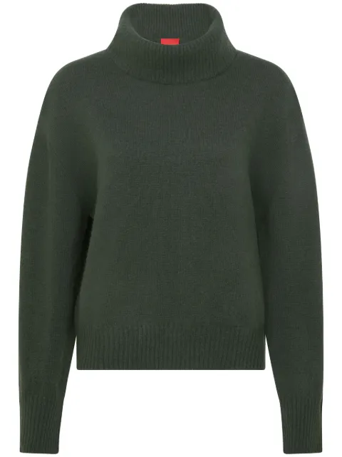 Cashmere In Love Moss cashmere jumper Green MOSSROLLNECKJUMPER