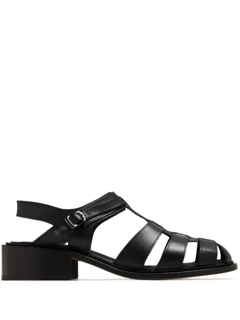 PHILEO Pecheur faux-leather sandals Black PHI04SH314