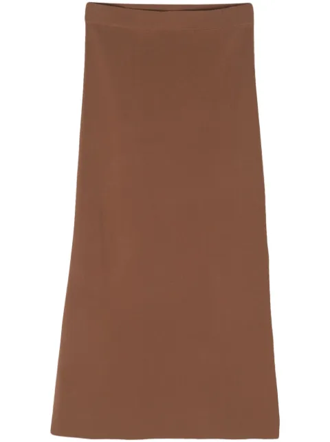 Rails side-slit knitted skirt Brown 831B240B4783