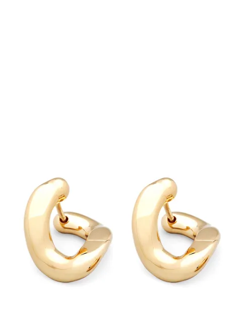 Tom Wood 18kt gold-plated silver Dean hoop earrings Gold 101248
