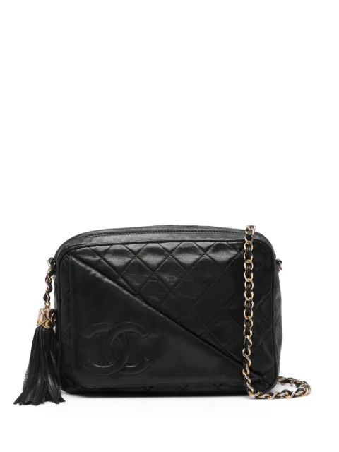 CHANEL Pre-Owned 1989-1991 Interlocking CC camera bag Black CHA4800RCB