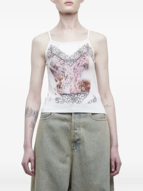 Y/Project lace-print top 104TO008